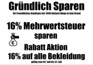 gründlich sparen - 16 prozent sparen bei Kleidung und Wäsche - 16prozent_zurück