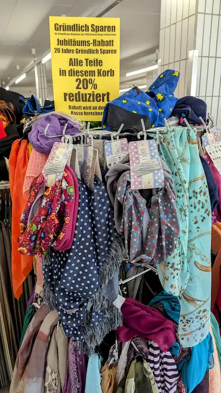 	20% Rabatt auf Schals und Tücher