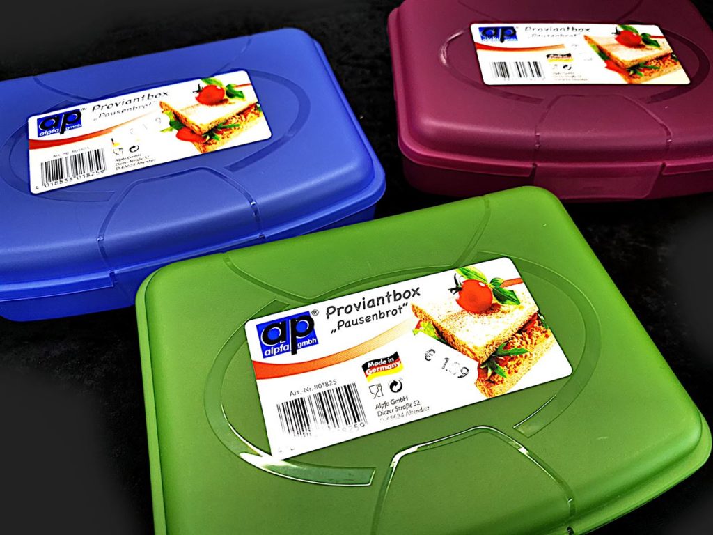 gruendlich sparen - einkaufen in bad grund - haushalt - brotdose proviantbox - pausenbrot dose-