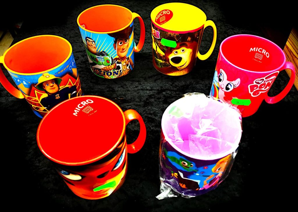 gruendlich sparen - einkaufen in bad grund - haushalt - kinder becher kunststoff