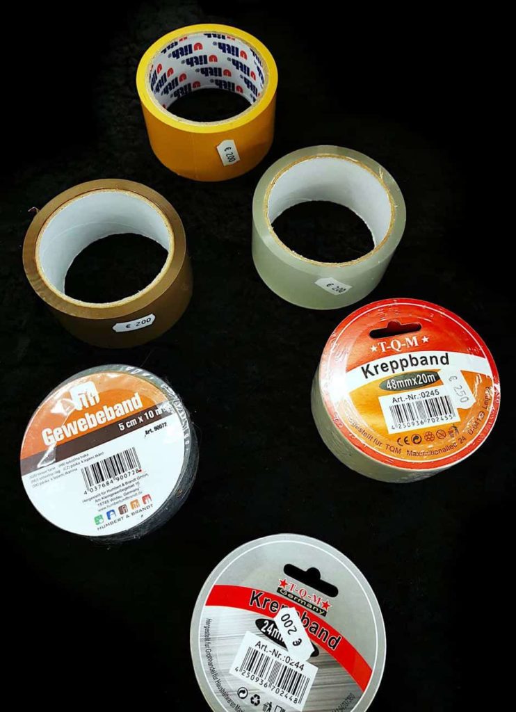 gruendlich sparen - einkaufen in bad grund - haushalt - klebeband kreppband paketband paketklebeband gewebeband panzertape doppelseitiges klebeband
