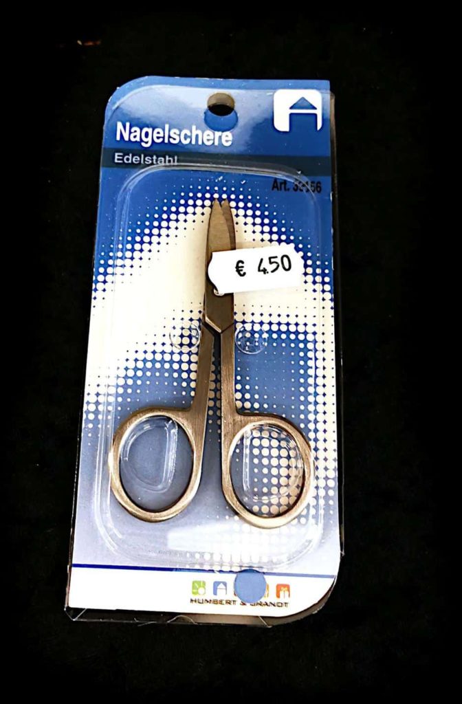 gruendlich sparen - einkaufen in bad grund - haushalt - nagelschere