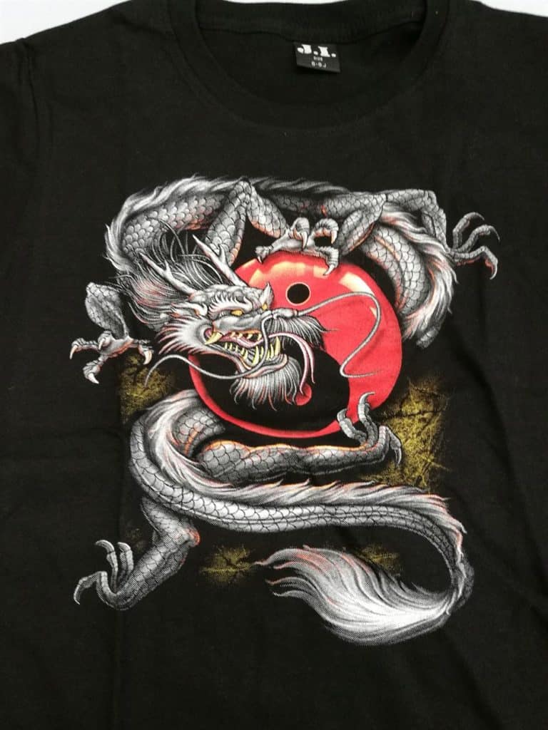 Bedruckte T-Shirts für Kinder - Baumwolle - Drache 02 - Gründlich Sparen - Einkaufen in Bad Grund