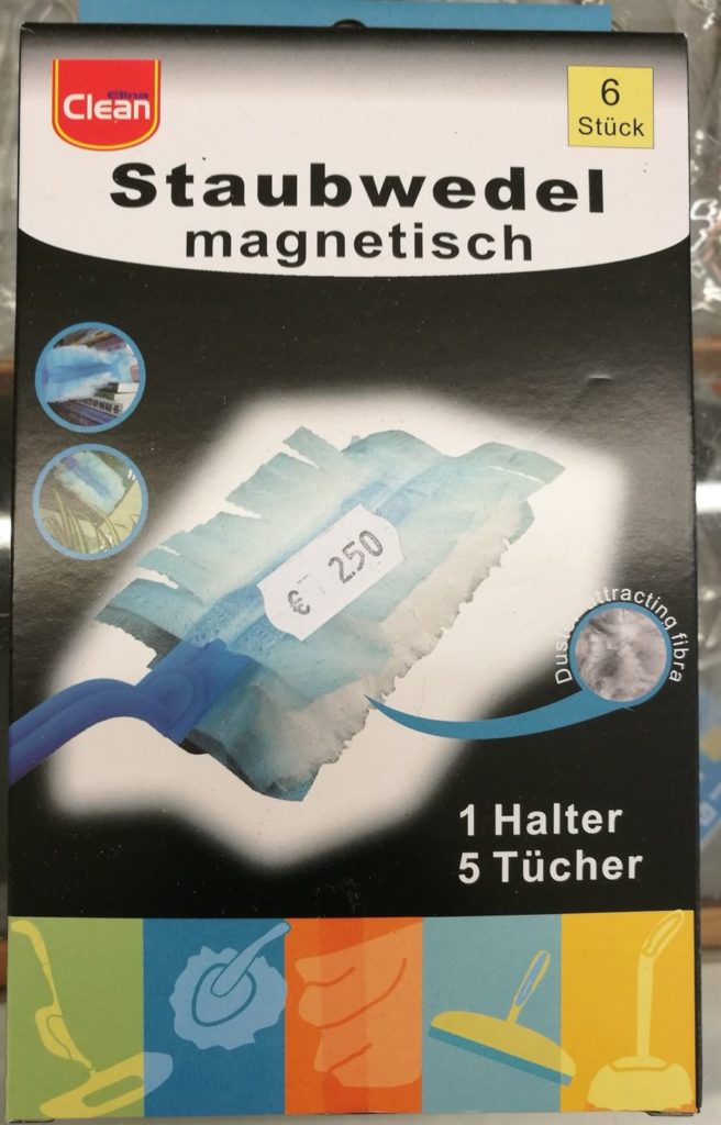 gründlich sparen - einkaufen in bad grund - haushalt waschen staubwedel magnetisch