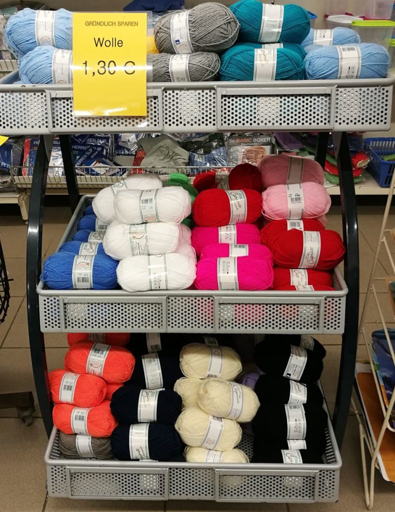 gründlich sparen - einkaufen in bad grund - laden handarbeiten wolle sonderangebot