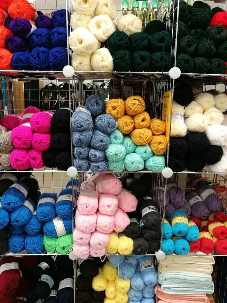 gründlich sparen - einkaufen in bad grund - laden Wolle zum Stricken