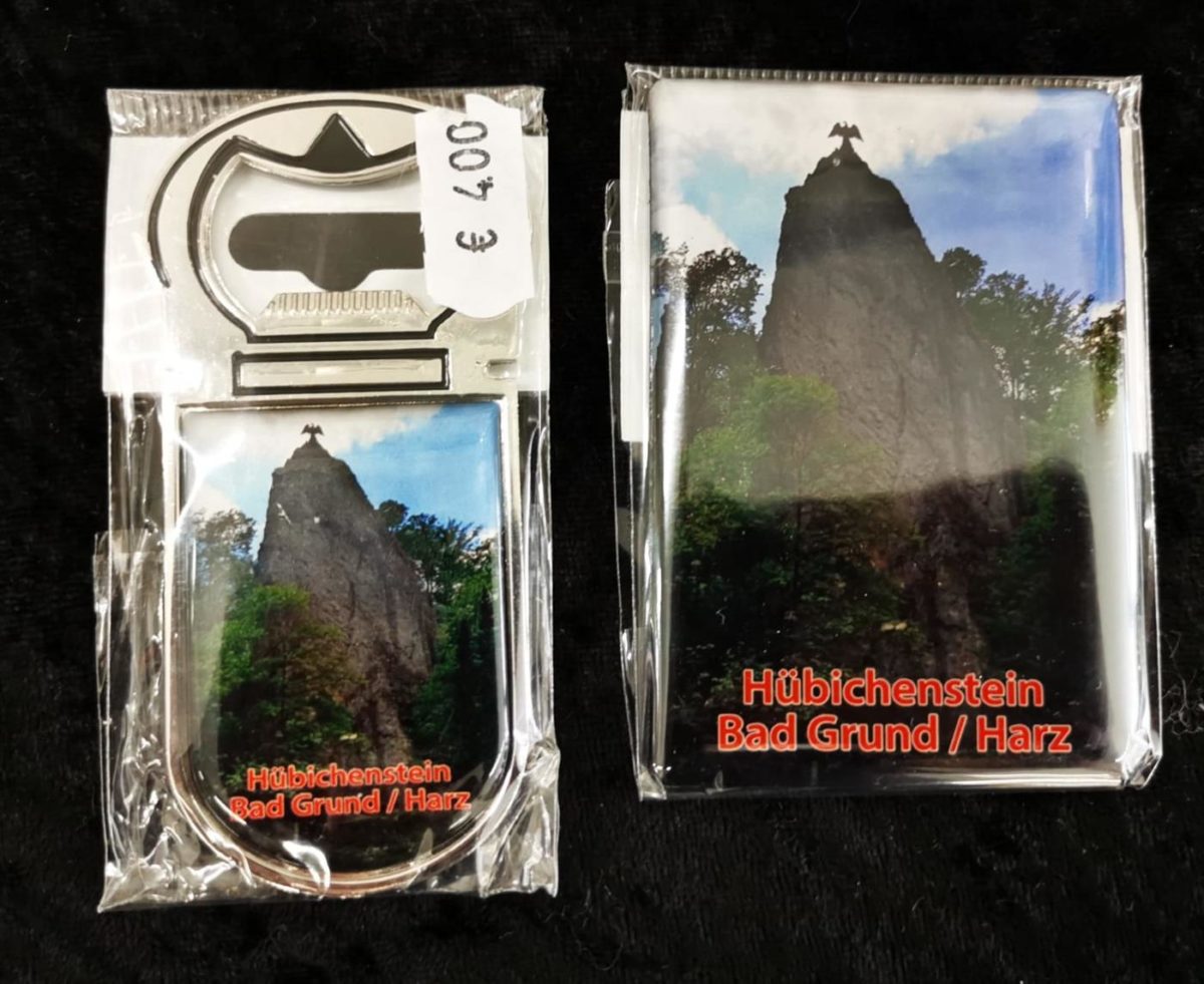 bad grund - urlaub - harz - reisen - andenken - Deko Magnet Kühlschrankmagnete Flaschenöffner Motiv Hübichenstein Bad Grund Harz